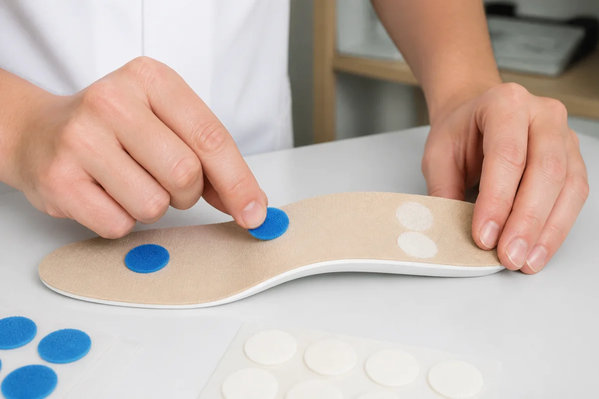 pastilles velcro pour semelles orthopédiques