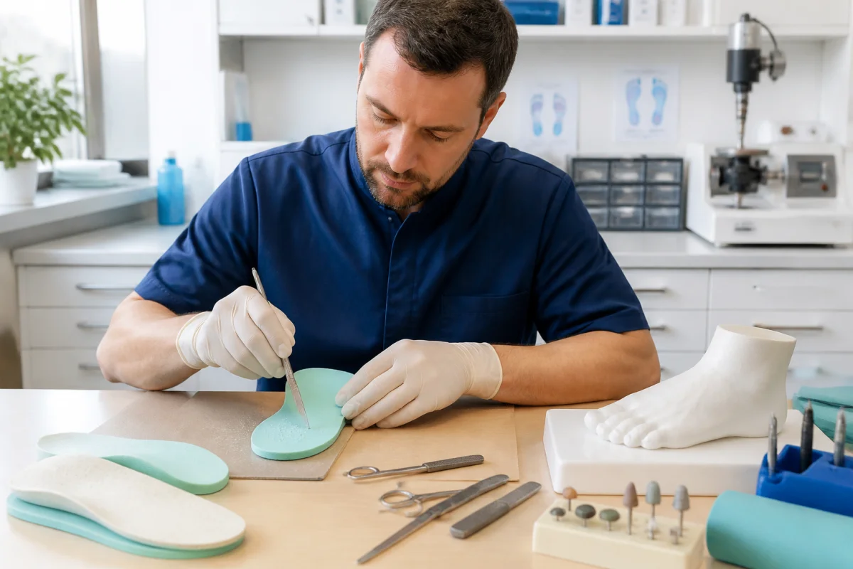 orthèses plantaires ou semelles orthopédiques