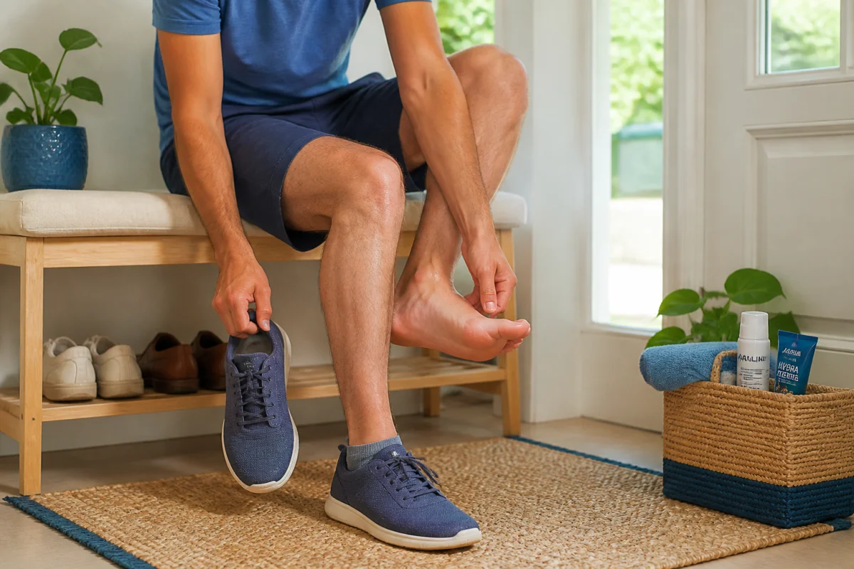 Hygiène des pieds au quotidien