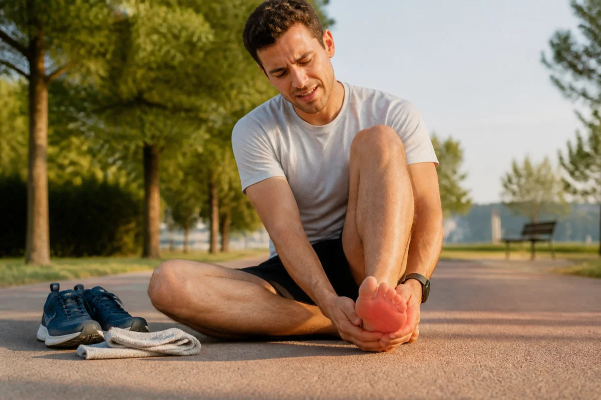 Douleur pied après sport causes symptômes et solutions