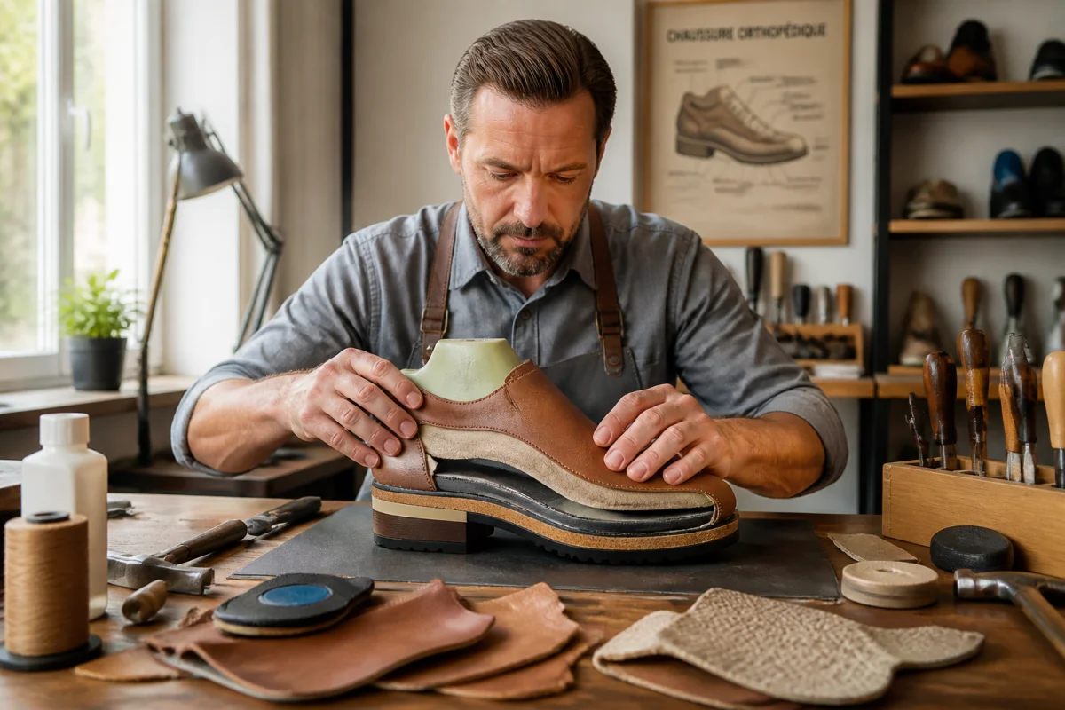 Fabrication de chaussures orthopédiques sur mesure