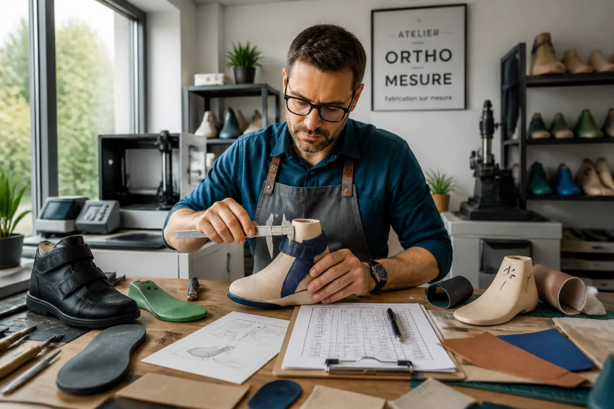 Fabrication de chaussures orthopédiques sur mesure